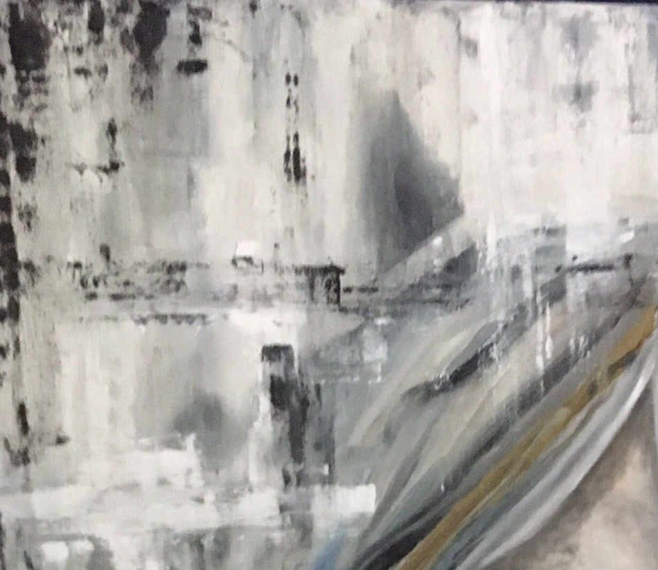 Horse oil painting, Abtract, original oil painting. Large oil painting on gallery canvas.